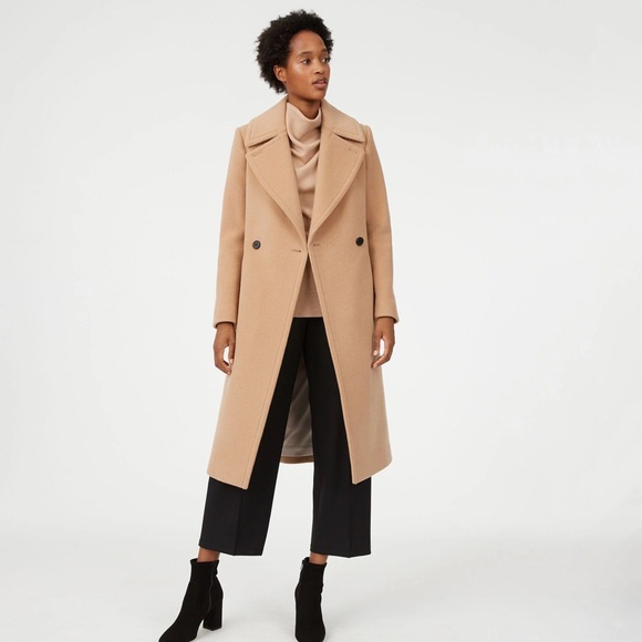 Club Monaco Daylina Wool Coat in Camel/Tan - Picture 1 of 6
